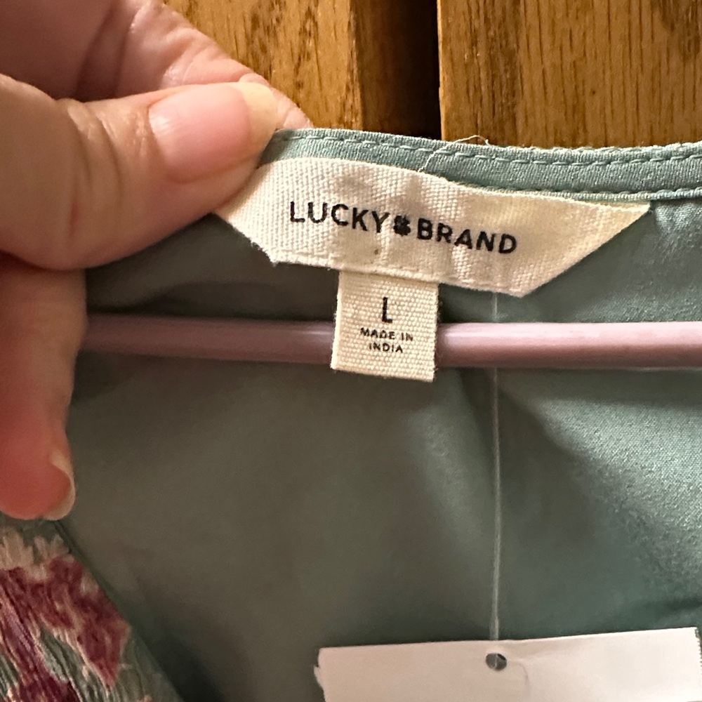 Lucky Brand Green Floral Maxi Dress - Picture 2 of 6